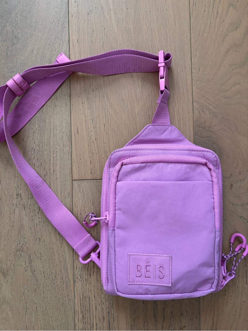 BEIS Berry Pink Crossbody Sling Bag